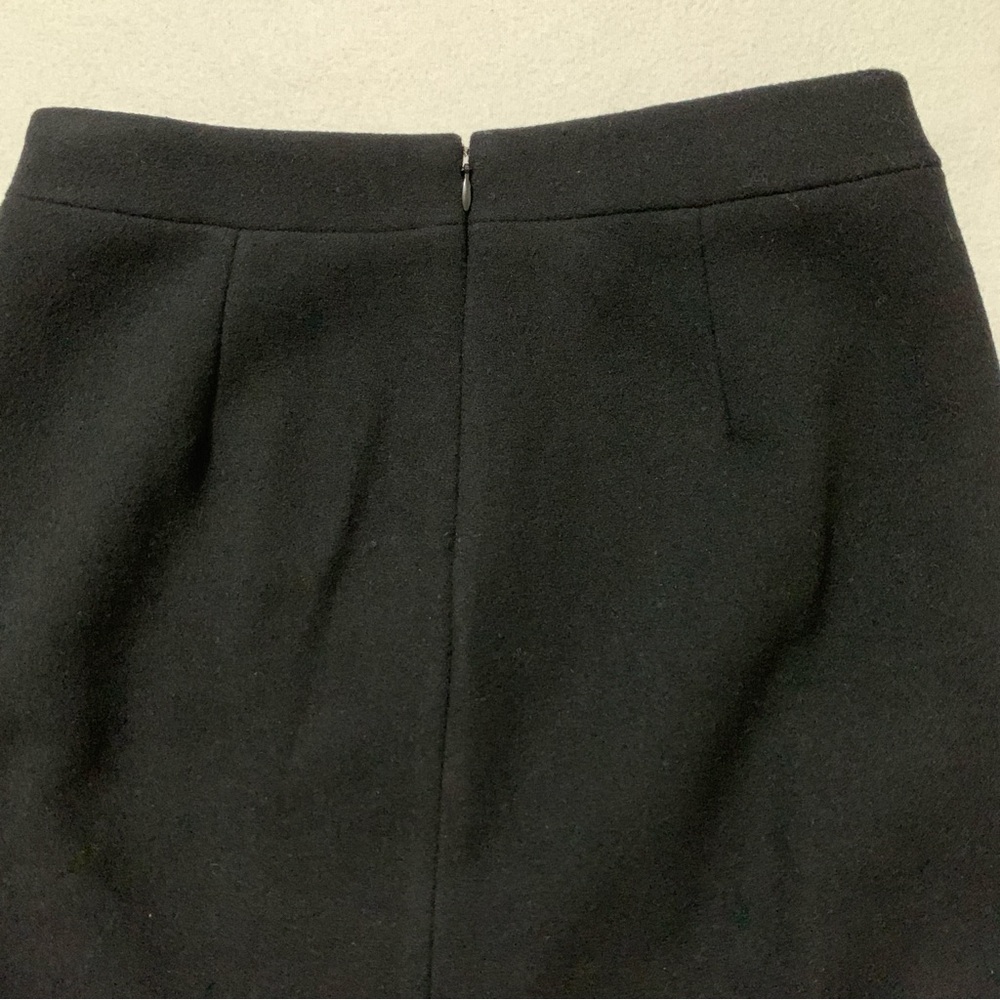 NWT J.Crew Mercantile Womens Pencil Skirt Lined Back zip Wool Blend Black Size 0 - Picture 5 of 16